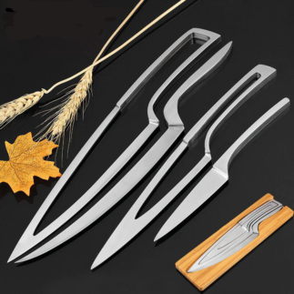 XITUO Knife Set 4 pcs Stainless steel portable chef knife Filleting Paring Santoku Slicing Steak Utility Kitchen Cleaver Knives 7