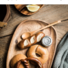 Whole Wood lovesickness Wood Irregular Oval Solid Wood Pan Plate Fruit Dishes Saucer Tea Tray Dessert Dinner Plate Tableware Set 10