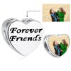 ELESHE 100% Authentic 925 Sterling Silver Bead Charm Fit Original Bracelet Bangle DIY Custom Photo Heart Beads Jewelry Making 7