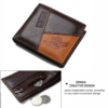 GUBINTU Genuine Leather Men Wallets Coin Pocket Zipper Real Men's Leather Wallet with Coin High Quality Male Purse cartera 23