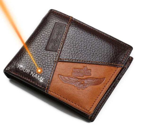 GUBINTU Genuine Leather Men Wallets Coin Pocket Zipper Real Men's Leather Wallet with Coin High Quality Male Purse cartera