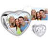 ELESHE 100% Authentic 925 Sterling Silver Bead Charm Fit Original Bracelet Bangle DIY Custom Photo Heart Beads Jewelry Making 11