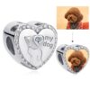 ELESHE 100% Authentic 925 Sterling Silver Bead Charm Fit Original Bracelet Bangle DIY Custom Photo Heart Beads Jewelry Making 6