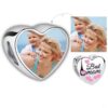 ELESHE 100% Authentic 925 Sterling Silver Bead Charm Fit Original Bracelet Bangle DIY Custom Photo Heart Beads Jewelry Making 16