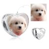 ELESHE 100% Authentic 925 Sterling Silver Bead Charm Fit Original Bracelet Bangle DIY Custom Photo Heart Beads Jewelry Making 20