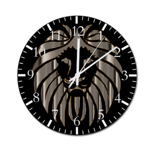 12-inch Round Non-ticking Wooden Wall Clock