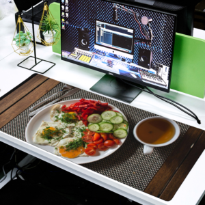 Breakfast Non-slip Mouse Pad 16″ x 35″