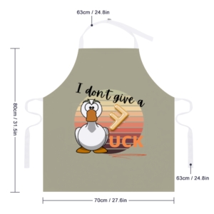Cute Duck Meme Apron With an Adjustable Strap